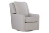 Image of Skye Contemporary Fabric Wingback Swivel Recliner With Track Arms