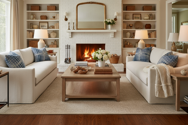 Skyler I 88 Inch Single Bench Cushion Fabric Slipcovered Sofa