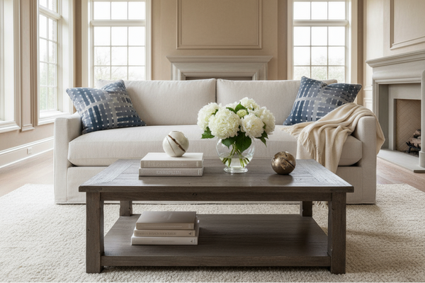 Skyler I 88 Inch Single Bench Cushion Fabric Slipcovered Sofa