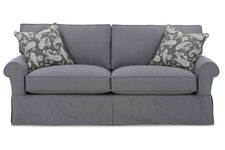 Christine 78 Inch Slipcovered Full Size Apartment Sleeper Sofa