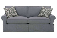 Christine 78 Inch Slipcovered Full Size Apartment Sleeper Sofa