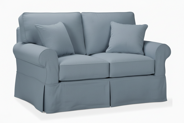 Bethany Slipcovered Loveseat "Ready To Ship" (Photo For Style Only)