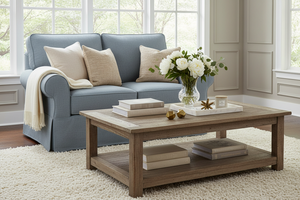 Bethany Slipcovered Loveseat "Ready To Ship" (Photo For Style Only)