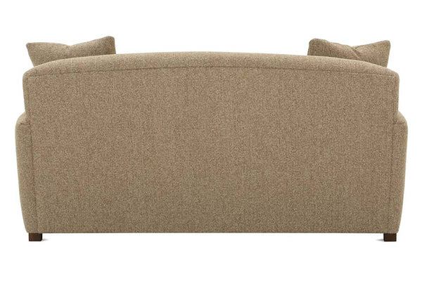 Sloane 73 Inch Apartment Size Two Cushion Fabric Art Deco Sofa