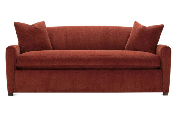 Sloane 73 Inch Apartment Size Single Bench Seat Fabric Art Deco Sofa