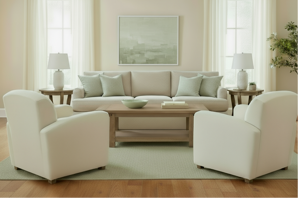 Sloane Classic Club Fabric Upholstered Accent Armchair