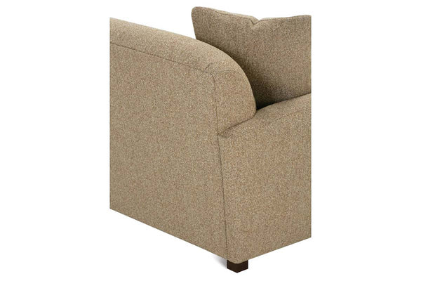 Sloane 73 Inch Apartment Size Two Cushion Fabric Art Deco Sofa