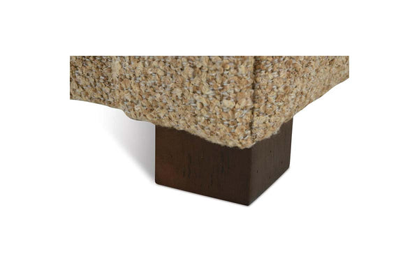 Sloane 73 Inch Apartment Size Two Cushion Fabric Art Deco Sofa