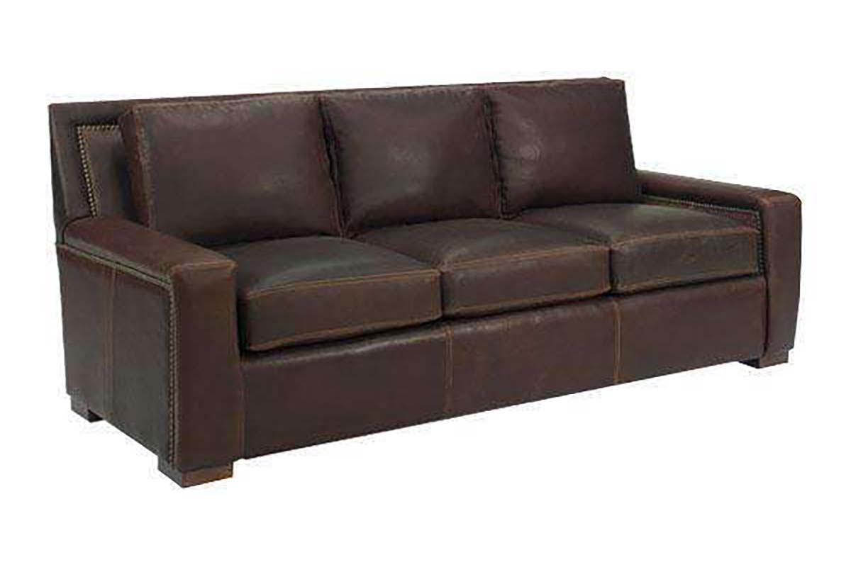 Grand Scale 8 Way Hand Tied Leather Sofa