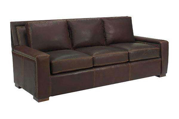Smith 91 Inch Grand Scale 8-Way Hand Tied Leather Sofa