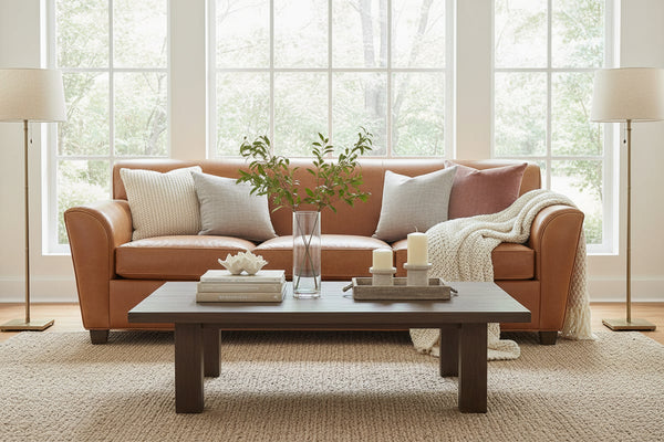 Soho XL 94 Inch Contemporary Leather Sofa