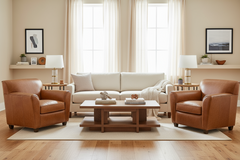 Soho Wing Arm Leather Club Chair