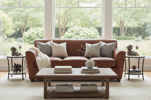 Soho 82 Inch Contemporary Leather Sofa