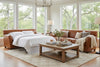 Image of Soho 82 Inch Leather Queen Sleep Sofa