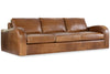 Image of Southampton 109 Inch Three Cushion Rounded Track Arm Leather Sofa