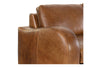 Image of Southampton 109 Inch Three Cushion Rounded Track Arm Leather Sofa