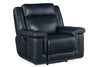 Image of Spencer Cobalt "Quick Ship" ZERO GRAVITY Wall Hugger Reclining Leather Living Room Furniture Collection