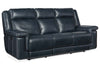 Image of Spencer Cobalt "Quick Ship" ZERO GRAVITY Wall Hugger Reclining Leather Living Room Furniture Collection