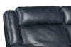 Image of Spencer Cobalt "Quick Ship" ZERO GRAVITY Wall Hugger Reclining Leather Living Room Furniture Collection