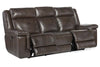 Image of Spencer Cocoa 87 Inch "Quick Ship" ZERO GRAVITY Power Leather Reclining Sofa