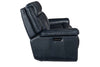 Image of Spencer Cobalt "Quick Ship" ZERO GRAVITY Wall Hugger Reclining Leather Living Room Furniture Collection