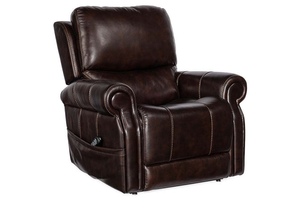 Stanley Walnut "Quick Ship" Power LIFT Recliner Chair (As Shown)