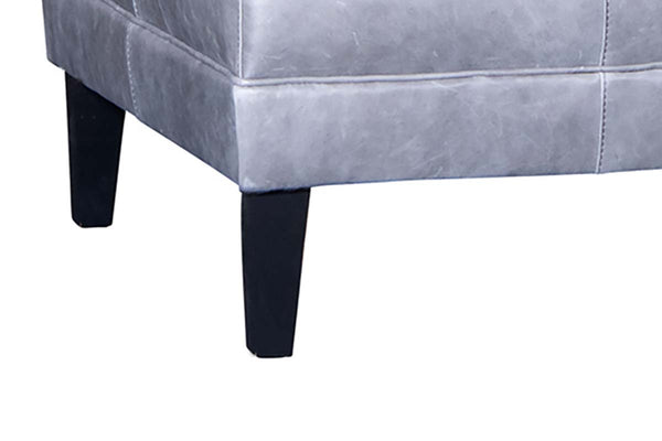 Stefan 36", 42" Or 46" Inch Rectangular Leather Ottoman (3 Sizes Available)