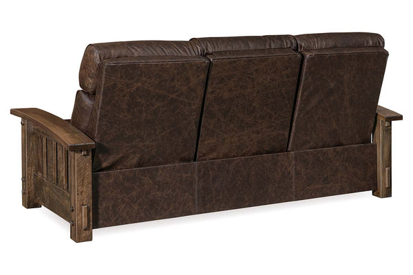 Stockton Roughsawn Mission Style Reclining Leather Seating Collection