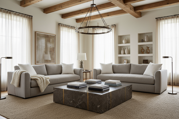 Tamra I 88 Inch Fabric Single Bench Seat Wing Arm Sofa