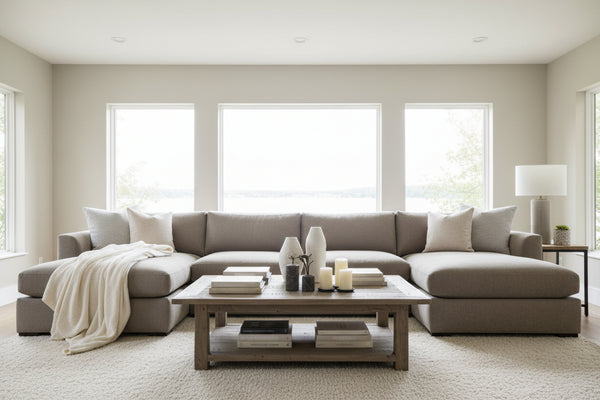 Tamra Large Scale Wing Arm Fabric Sectional