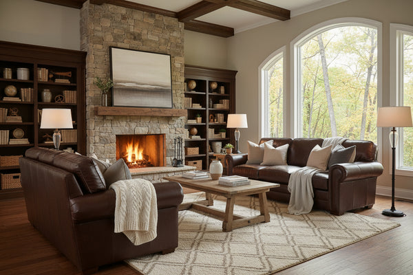 Tanner 88 Inch Rolled Arm Pillow Back Sofa