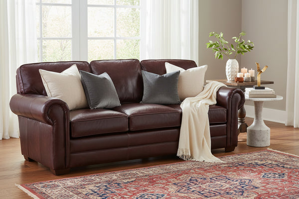 Tanner Grand 93 Inch Rolled Arm Pillow Back Sofa
