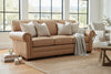 Image of Tanner Grand 93 Inch Rolled Arm Pillow Back Sofa