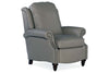 Image of Thatcher Leather Flared Arm Traditional Reclining Chair