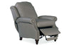 Image of Thatcher Leather Flared Arm Traditional Reclining Chair