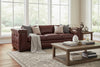 Image of The Duke 107 Inch Pillow Back Leather Grand Scale Sofa w/ Nailhead Trim