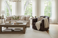 Theodore Leather Tufted Swivel Accent Chair