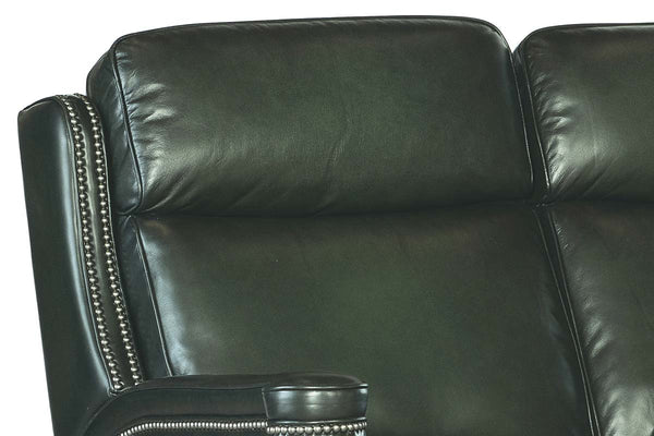 Theron Portal "Quick Ship" ZERO GRAVITY Wall hugger Power Leather Reclining Loveseat