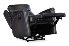 Theron Castle Leather "Quick Ship" Wall Hugger 2-Way Power Recliner