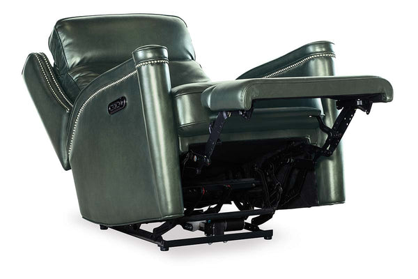 Theron Portal Leather "Quick Ship" Wall Hugger 2-Way Power Recliner