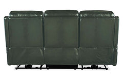 Theron Portal 79 Inch "Quick Ship" ZERO GRAVITY Wall Hugger Power Leather Reclining Sofa