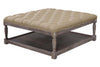 Image of Fergus "Quick Ship" 42 Inch Square Tufted Top Ottoman