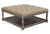Image of Fergus "Quick Ship" 42 Inch Square Tufted Top Ottoman