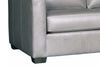 Image of Townsend Two Cushion Track Arm Leather Loveseat