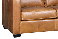 Townsend 91 Inch Timeless Track Arm Leather Sofa