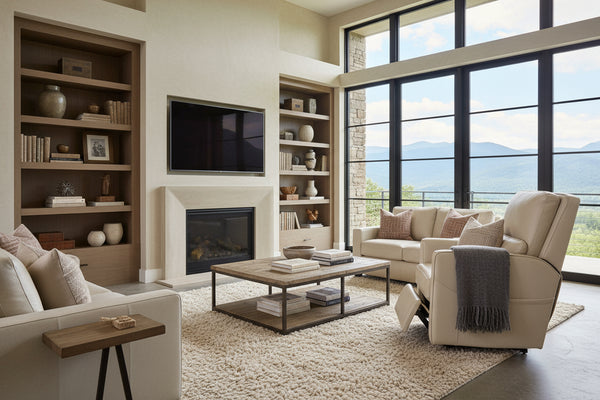 Trevor Ivory "Quick Ship" Power LIFT Recliner Chair (As Shown)