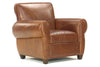 Image of Tribeca Rustic Tight Back Leather Club Chair