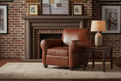 Tribeca Rustic Tight Back Leather Club Chair
