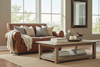 Tribeca Rustic Leather Rolled Tight Back 2 Seat Cigar Loveseat