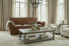 Tribeca 86 Inch Rustic Rolled Tight Back Leather Cigar Sofa - Relish In Ultimate Luxury And Superior Quality